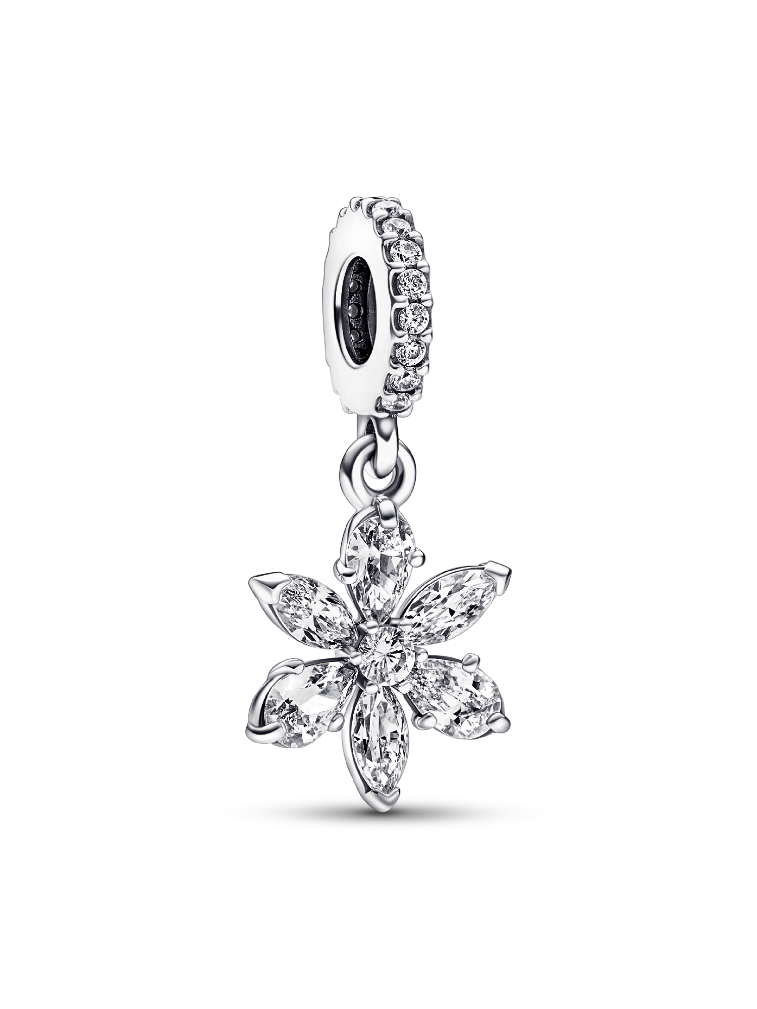 Pandora シルバー925 ハーバリウムチャーム Sparkling Herbarium Cluster Dangle Charm | スターリングシルバー