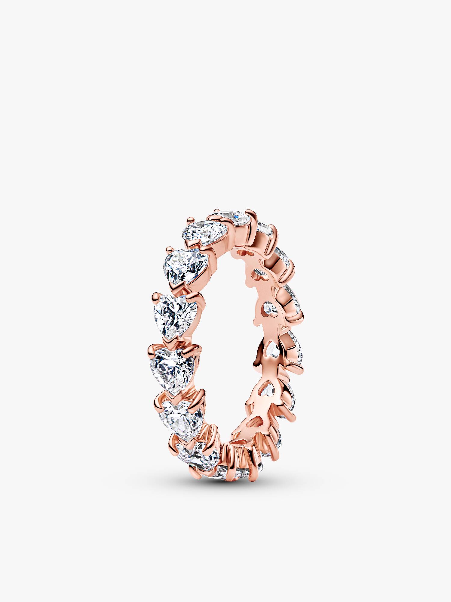 Band of Clear Hearts Ring