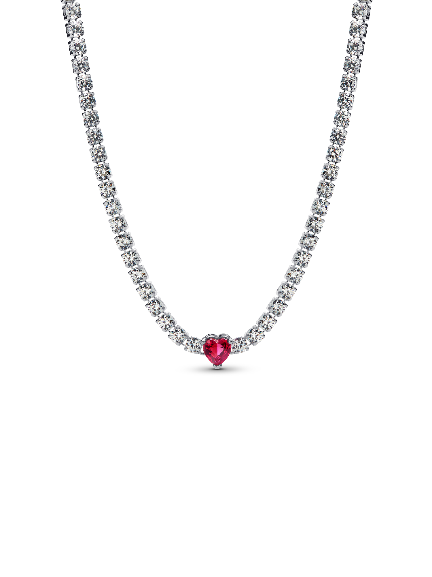 Halo Heart Choker | スターリングシルバー | パンドラ'