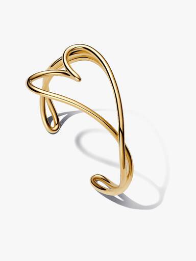 Organically Shaped Heart Bangle