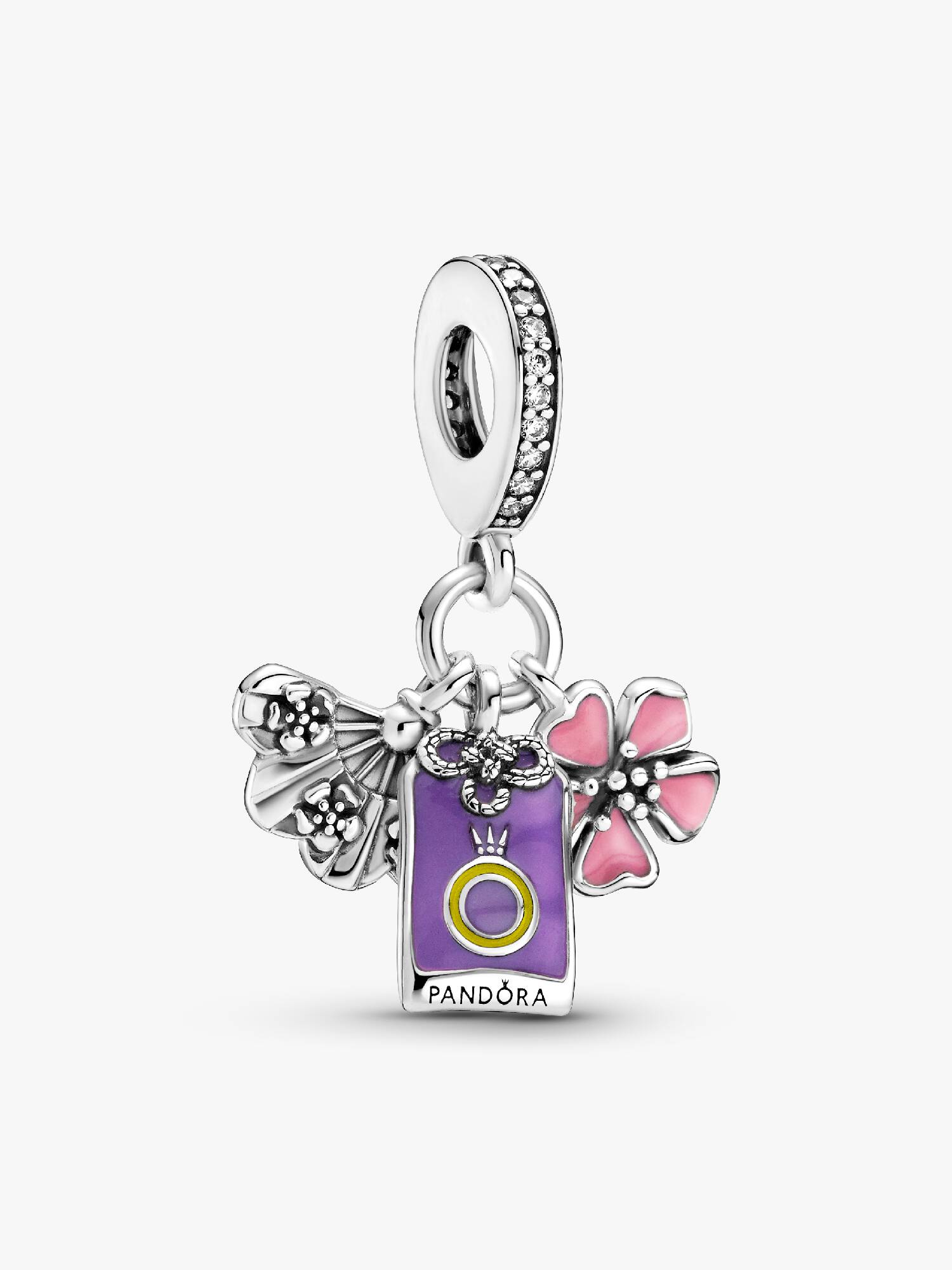 Japanese Sakura, Omamori & Fan Dangle Charm