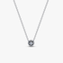 Round Pavé Halo Collier Necklace Round Pavé Halo Collier Necklace