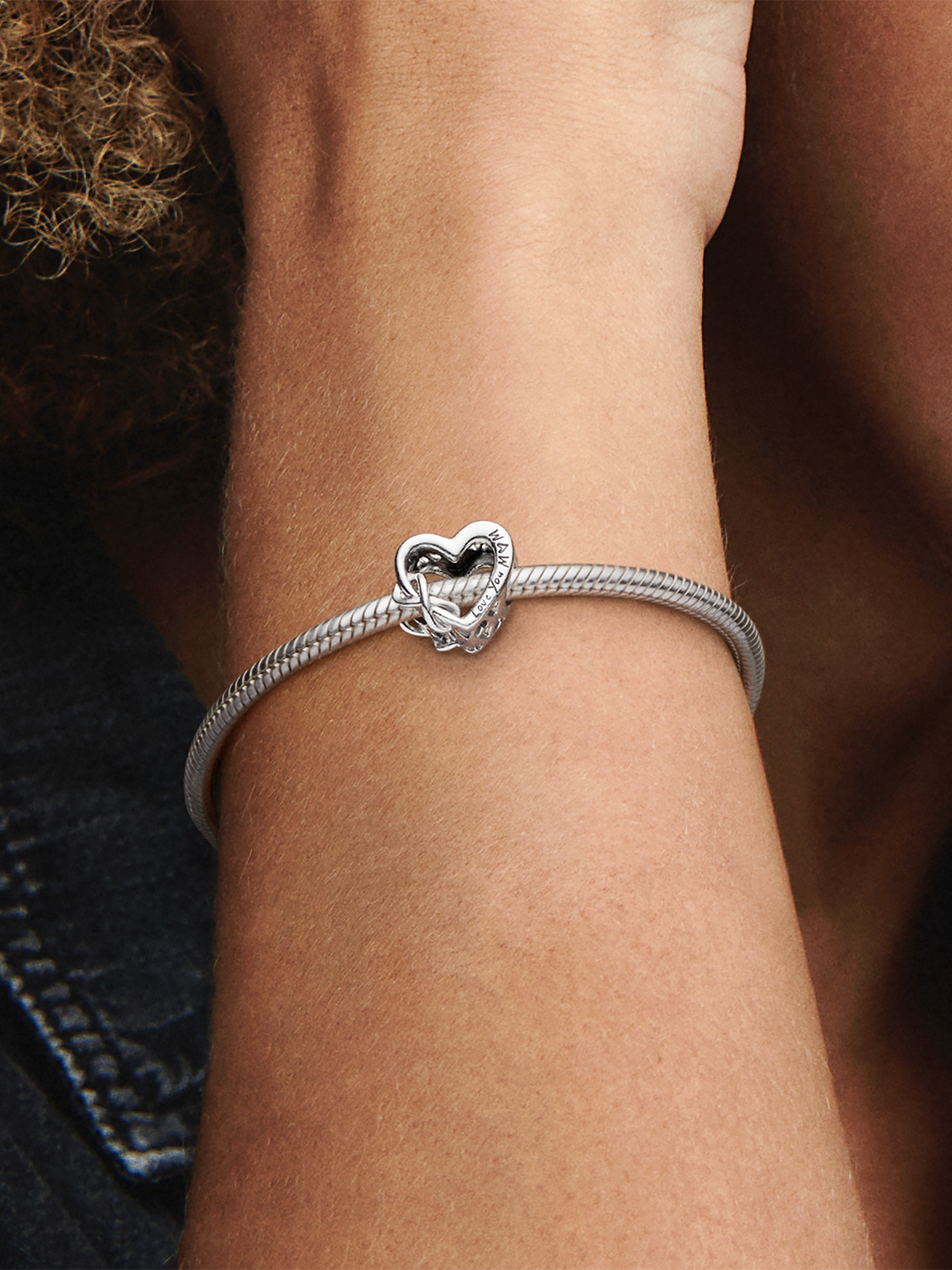 ゆん様　16cm Heart bracelet &インフィニティチャーム 798825C00_ABC123_MODEL_eCOM_02
