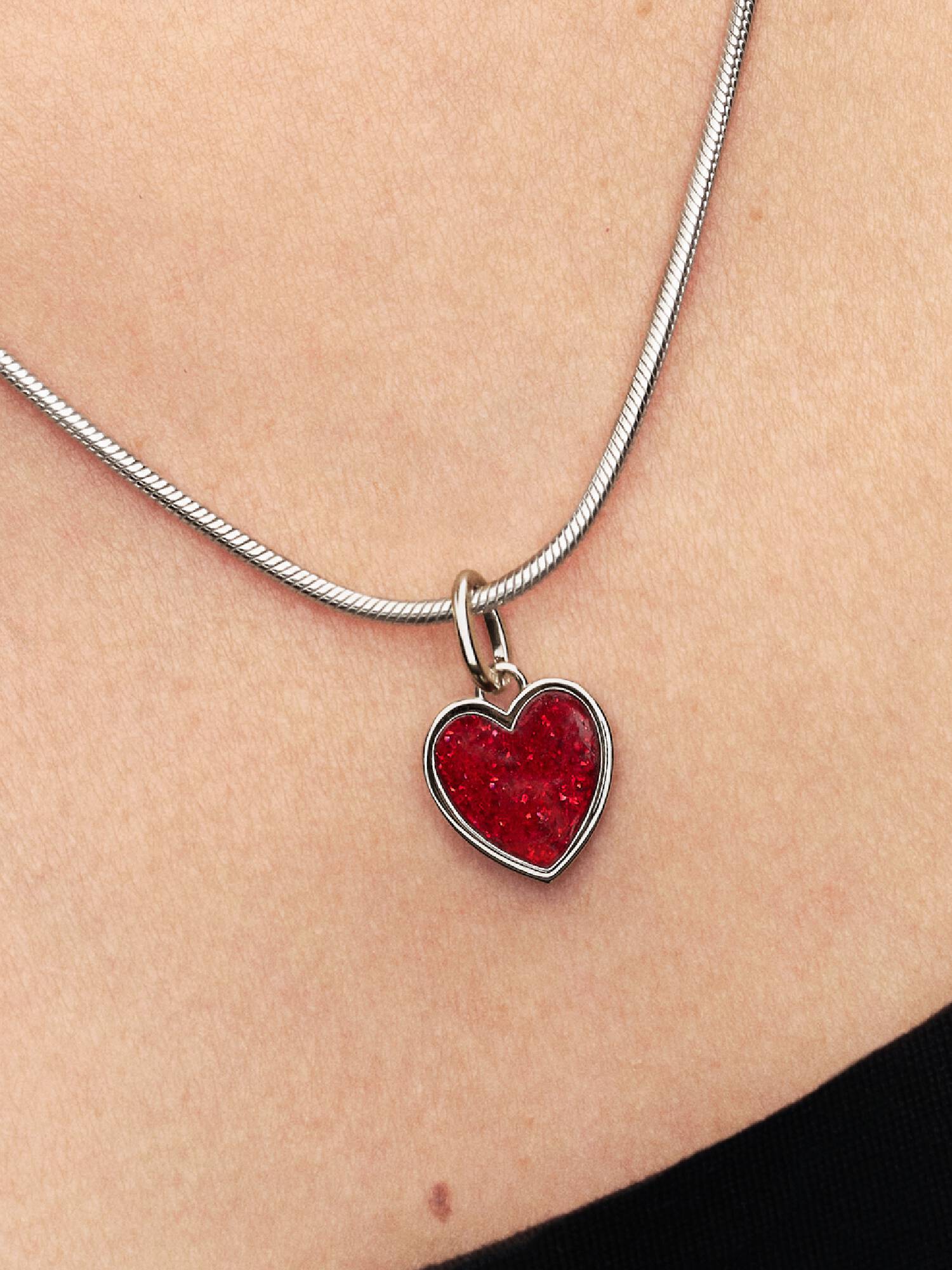 Engravable Blue Heart Dangle Charm