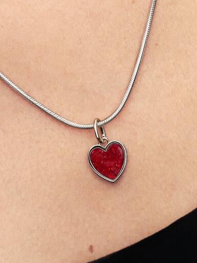 Engravable Blue Heart Dangle Charm
