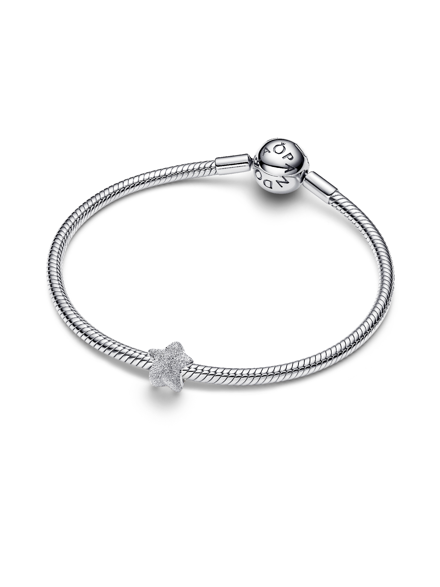 Textured Star Mini Charm | スターリングシルバー | パンドラ'