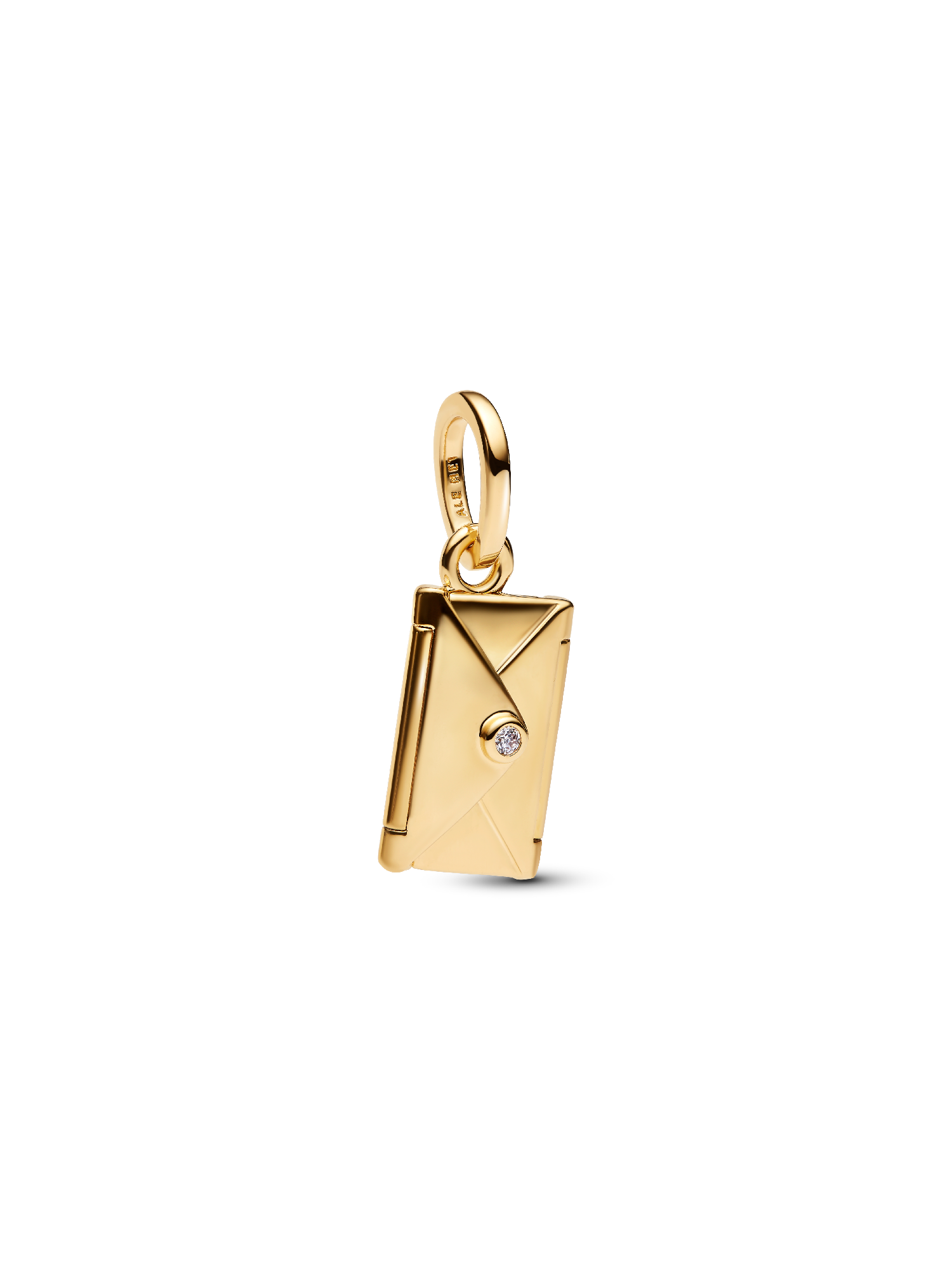 Engravable & Openable Envelope Dangle Charm | ゴールドプレー