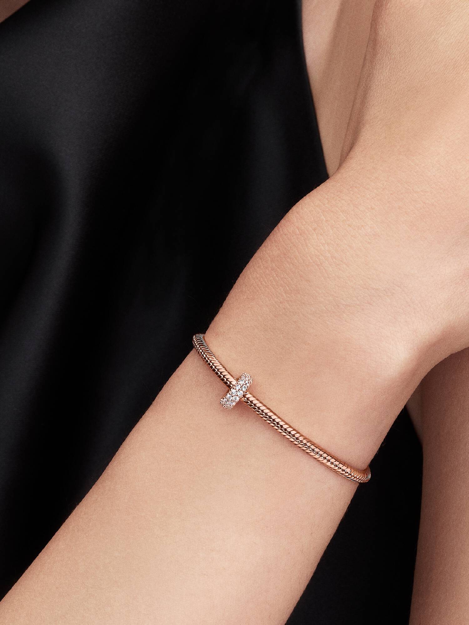 Clear Sparkle Spacer Charm