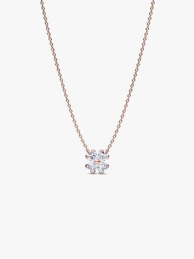 Sparkling Lucky Clover Pendant Necklace
