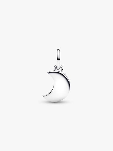 Crescent Moon Double Dangle Charm