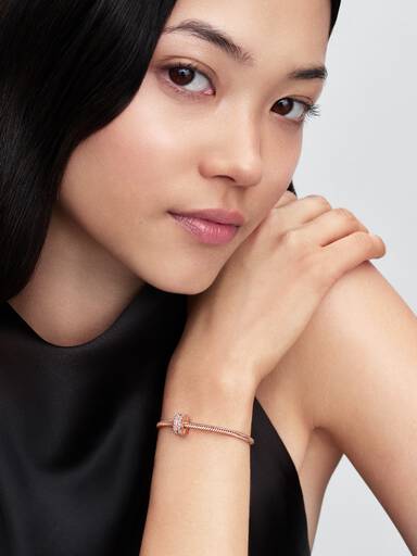 Double Lined Pavé Clip Charm