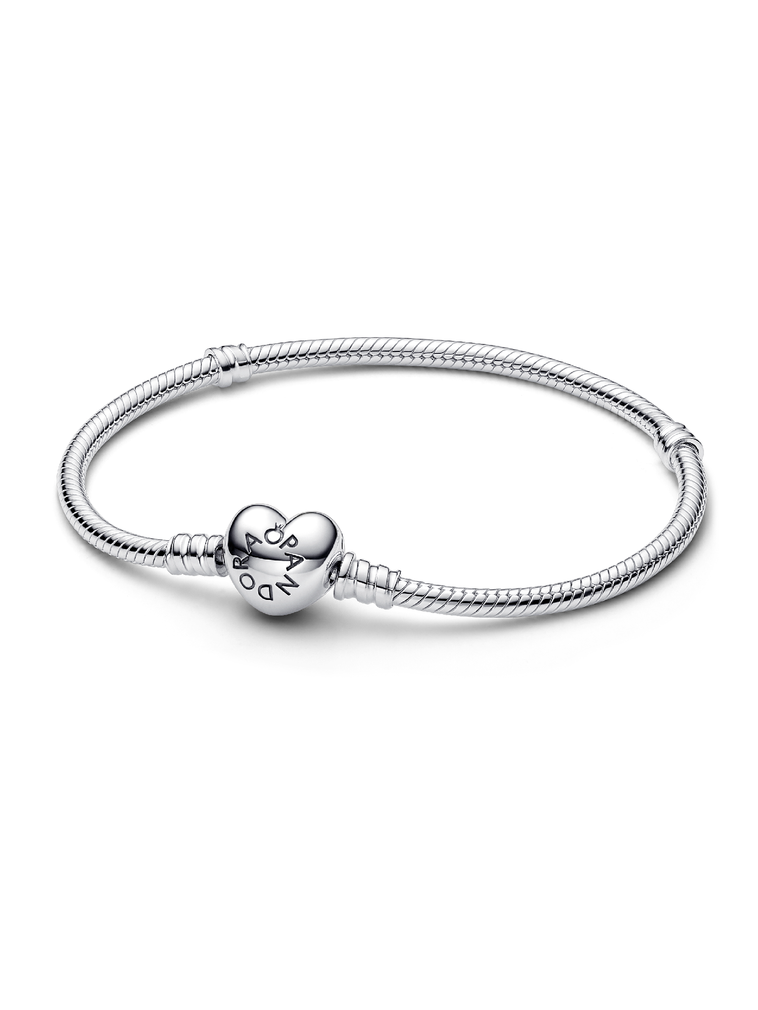 Moments Heart & Snake Chain Bracelet | スターリングシルバー