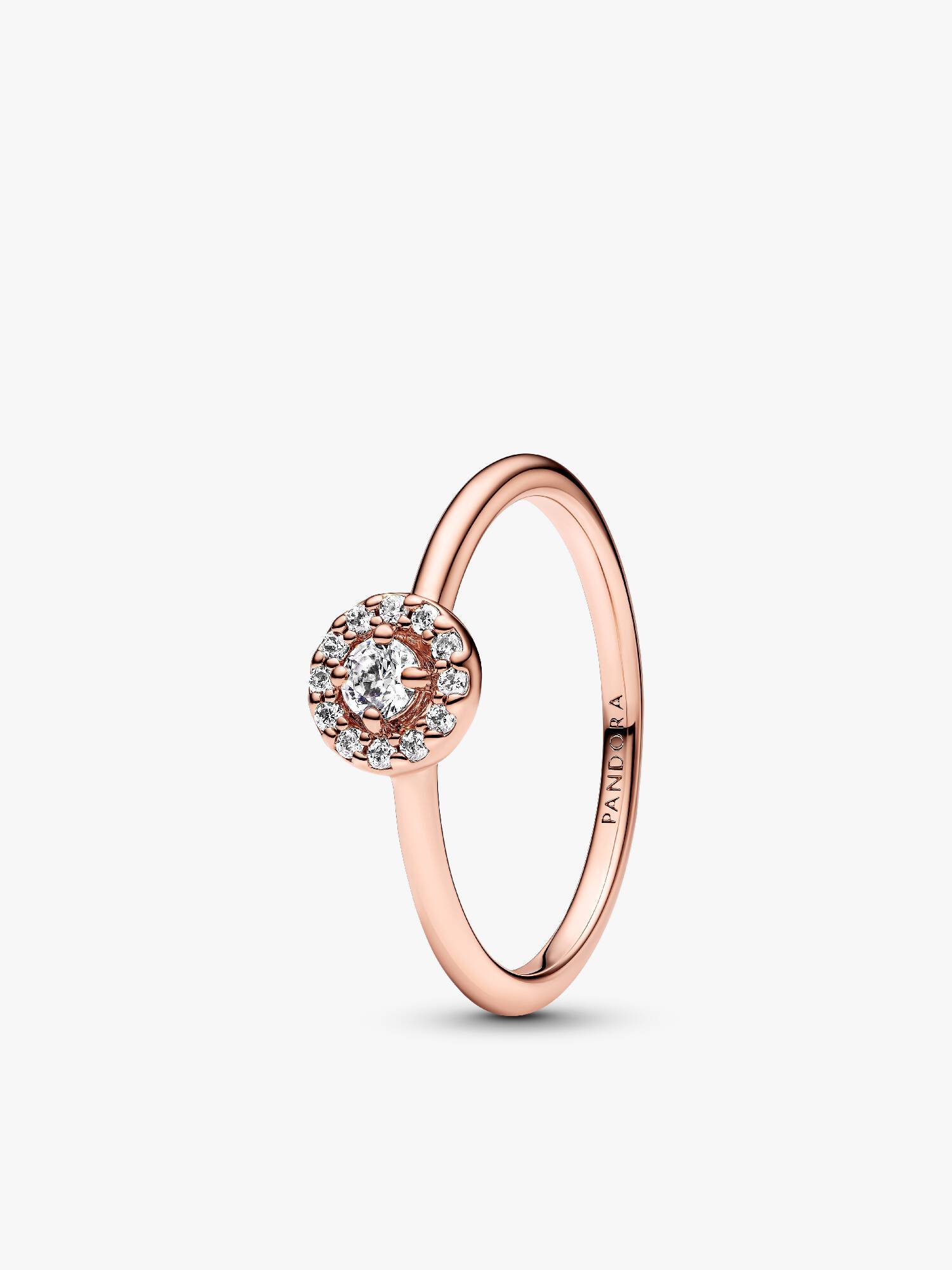 Round Pave Halo Ring