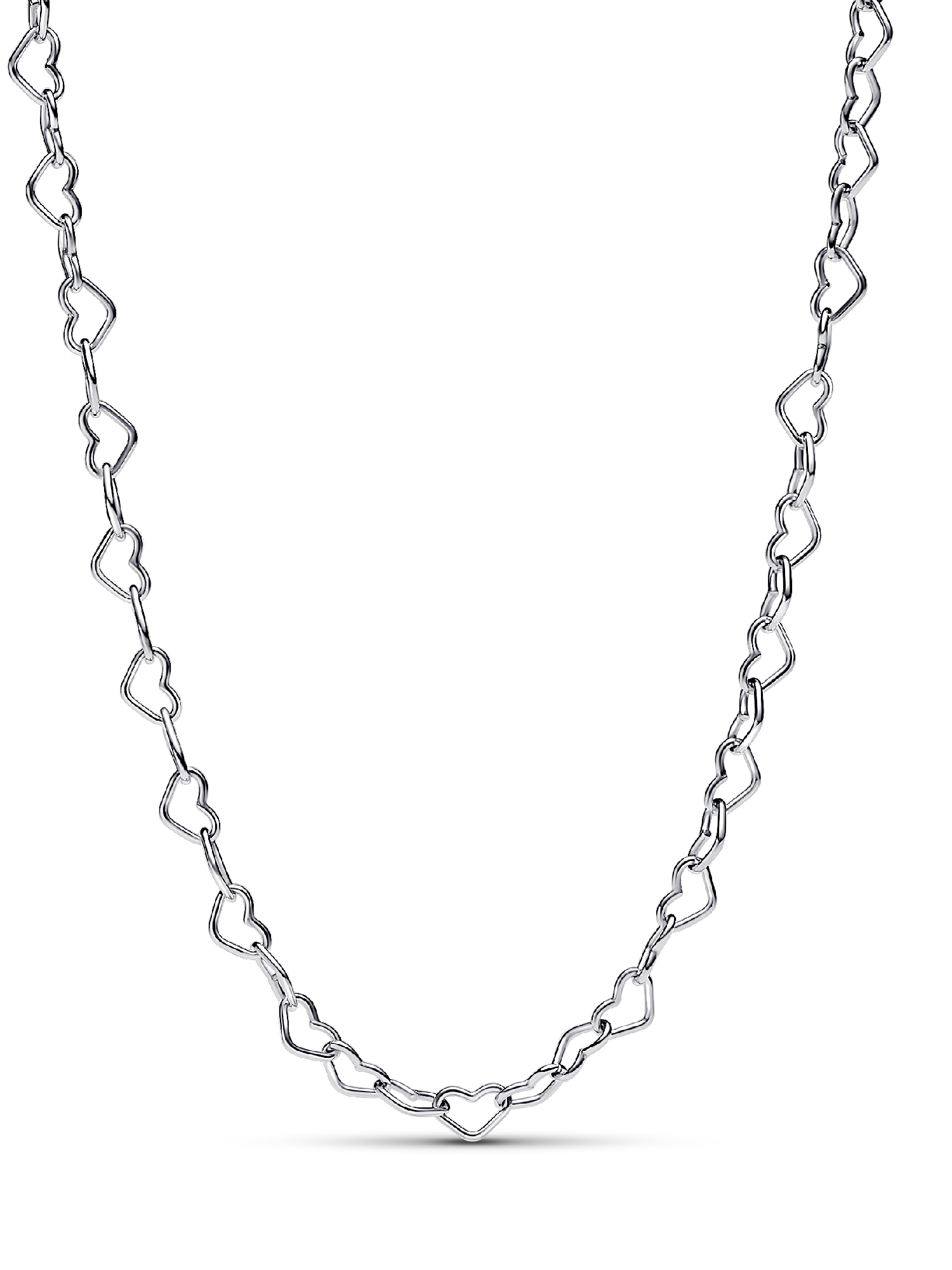 Linked Hearts Collier Necklace | スターリングシルバー | パンドラ'