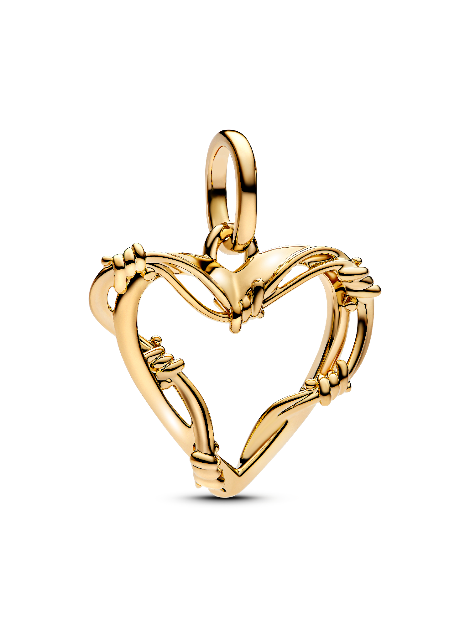 Wire Heart Dangle Charm | ゴールドプレーティング | パンドラ'