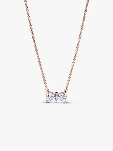 Sparkling Bow Necklace