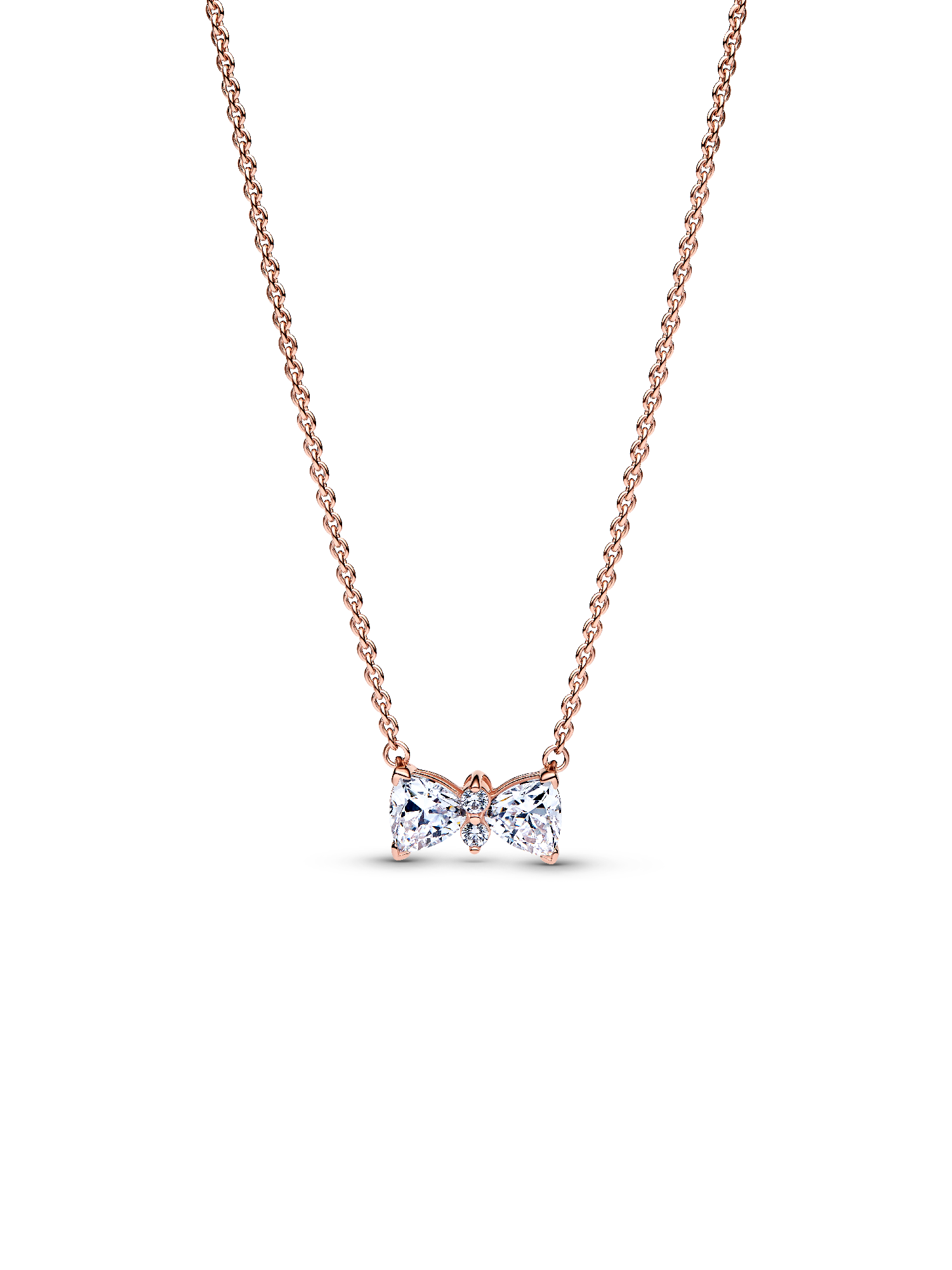 Sparkling Bow Necklace