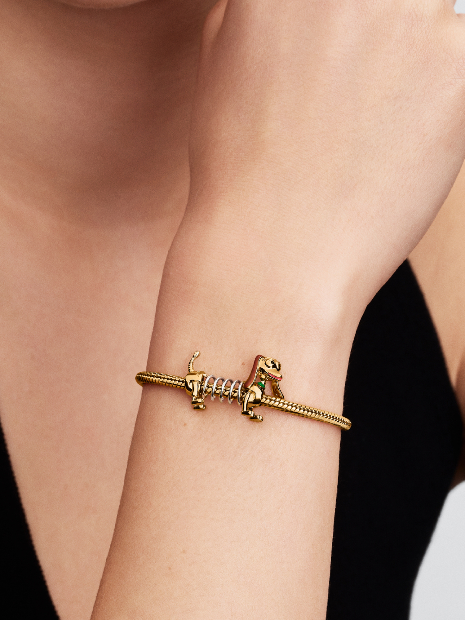 Disney Pixar Toy Story Slinky Dog Charm | ツートーン | パンドラ'