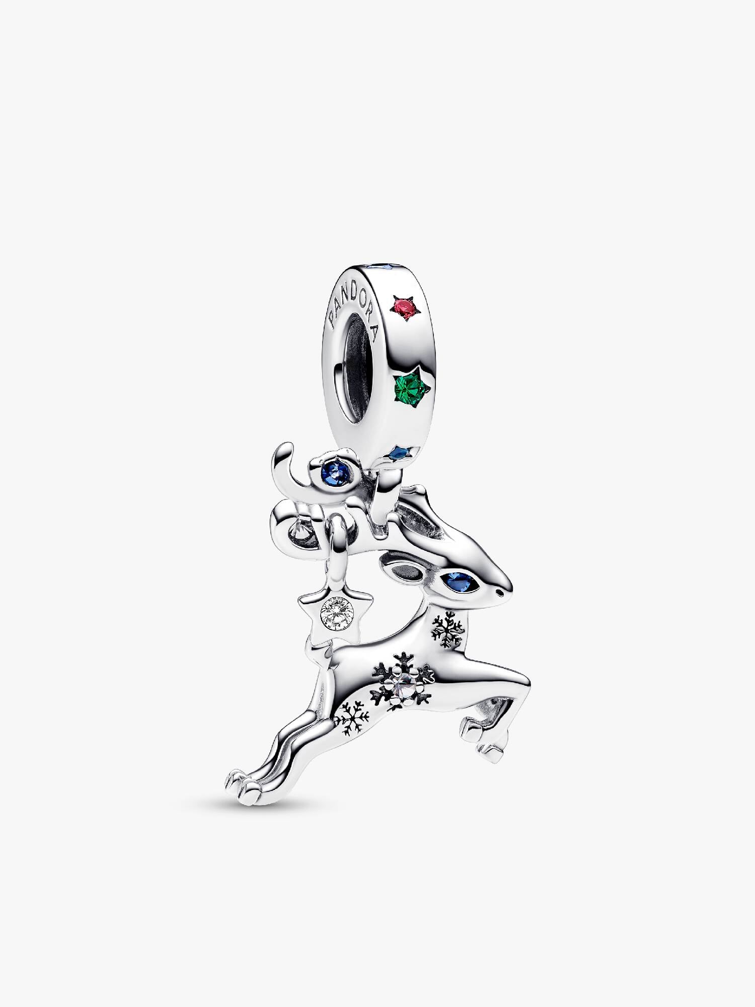 Magical Christmas Reindeer Dangle Charm