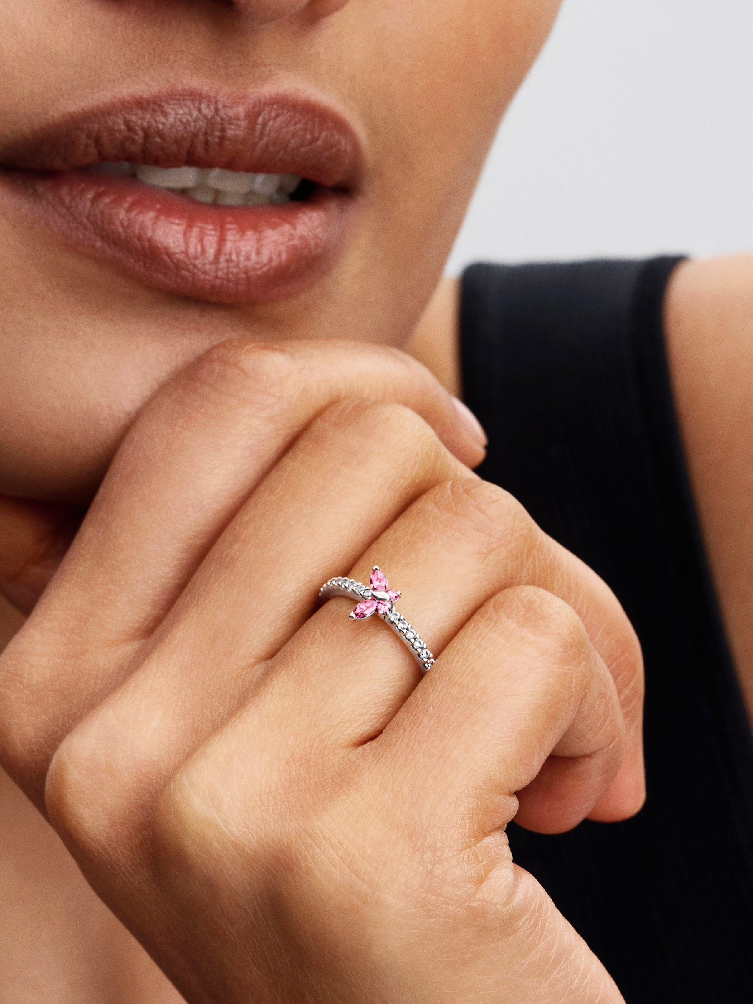 Sparkling Butterfly Ring | スターリングシルバー | パンドラ'