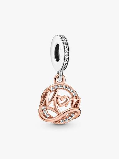 Two-tone Mum Dangle Charm