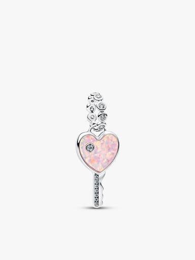 Heart Key & Padlock Necklace Set