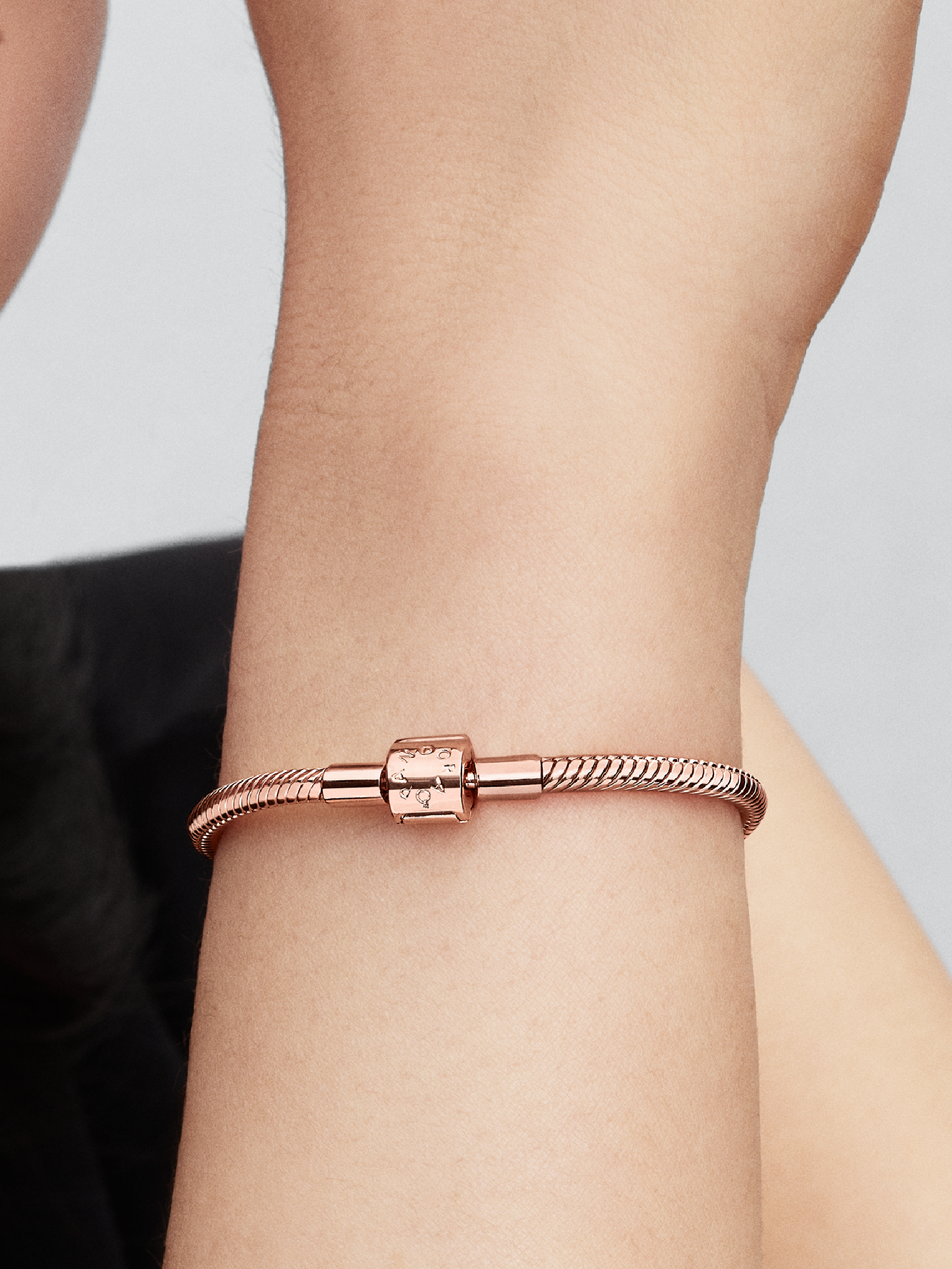 Barrel Clasp Snake Chain Bracelet | ローズゴールドプレーティング