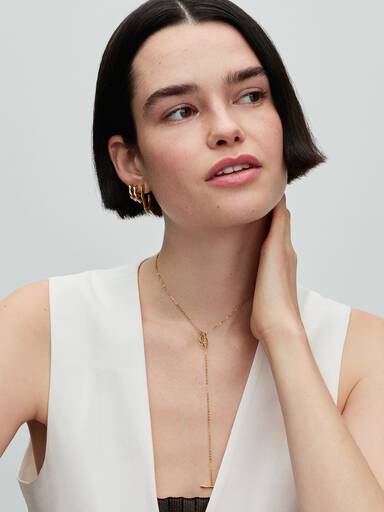 Organically Shaped Open Hoop Earrings