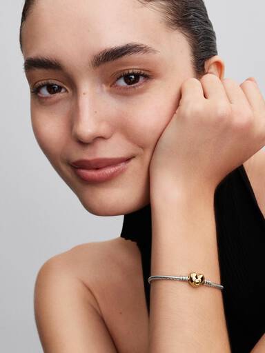 Heart Clasp Snake Chain Bracelet