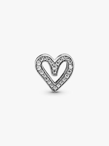 Sparkling Freehand Heart チャーム
