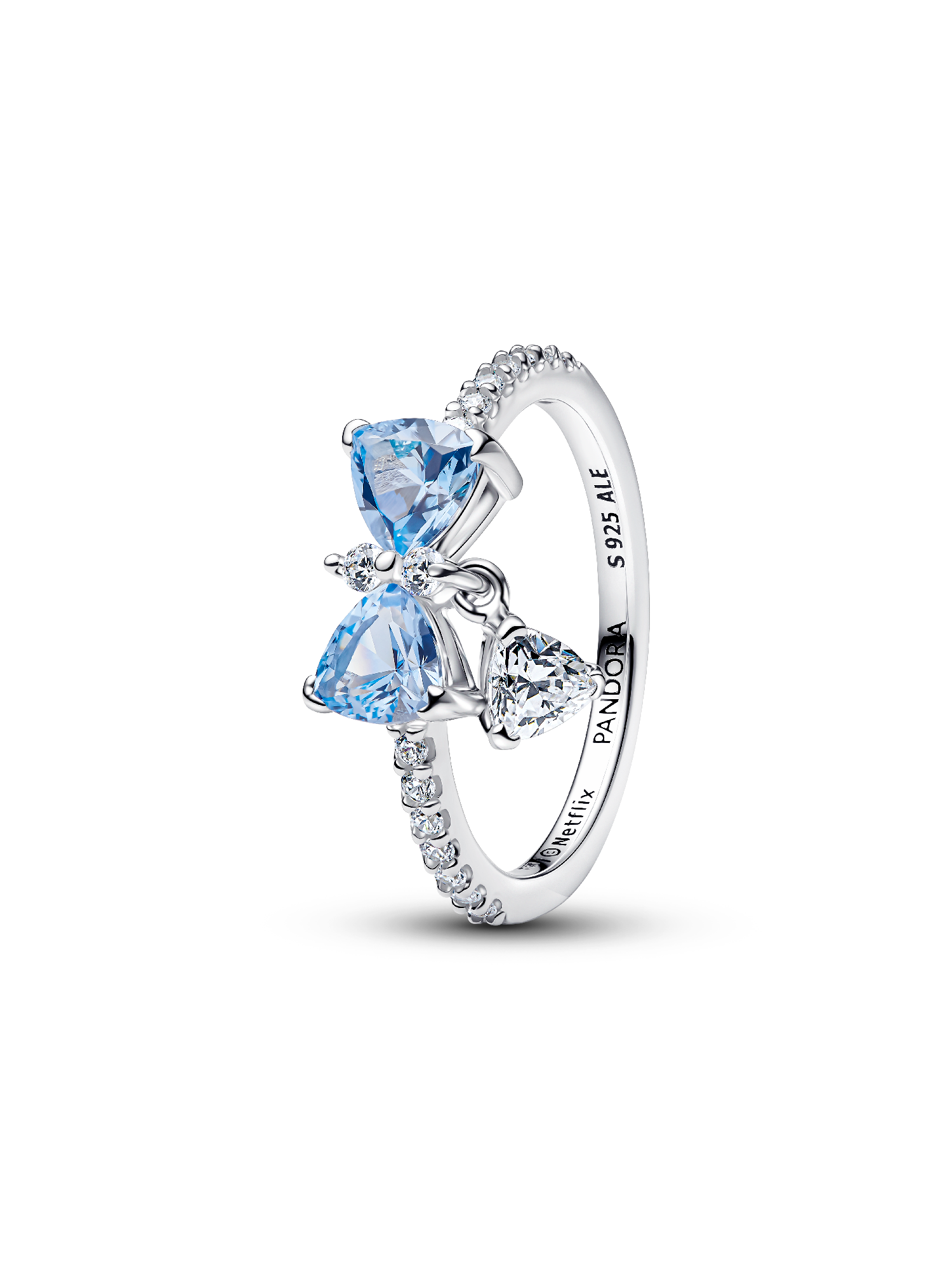 Bridgerton Blue Bow Ring | スターリングシルバー | パンドラ