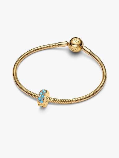 Aqua Blue Clip Charm