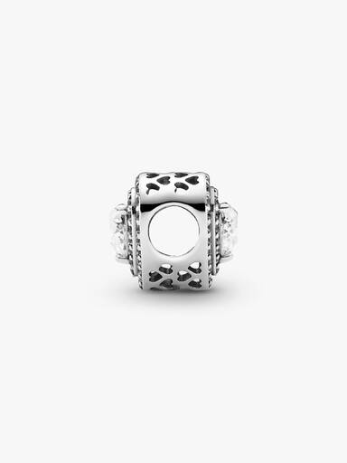 Sparkling Levelled Hearts Charm