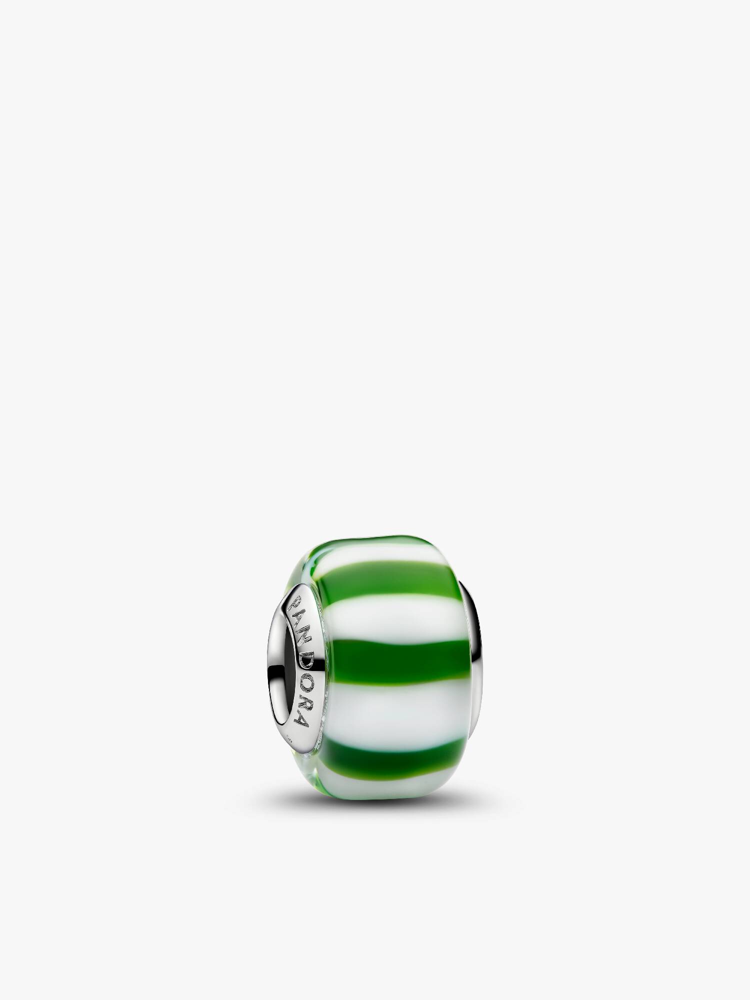 Green Peppermint Murano Glass Charm 