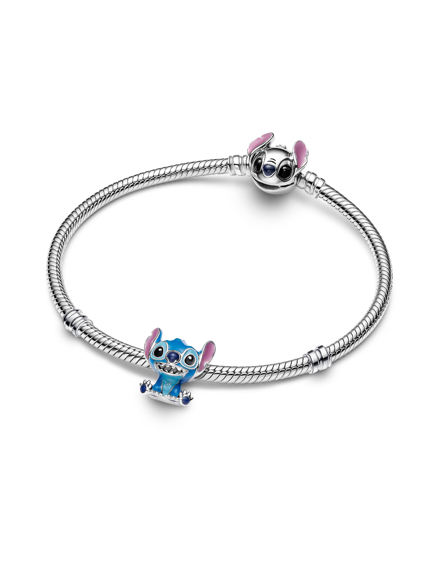 Pandora スティッチ チャーム&ブレスレット シルバー925 Disney Stitch 