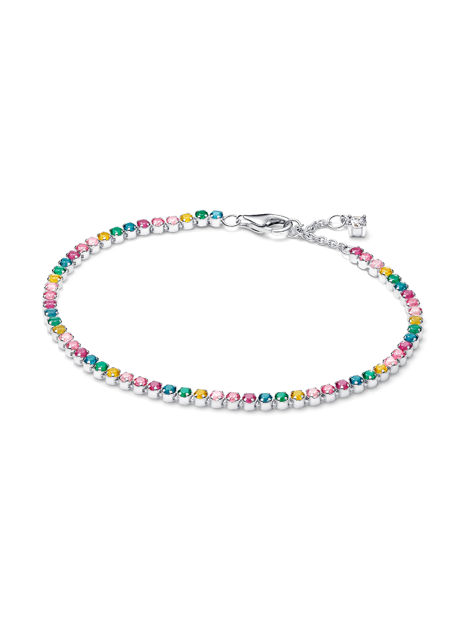 Rainbow Tennis Bracelet | スターリングシルバー | パンドラ'