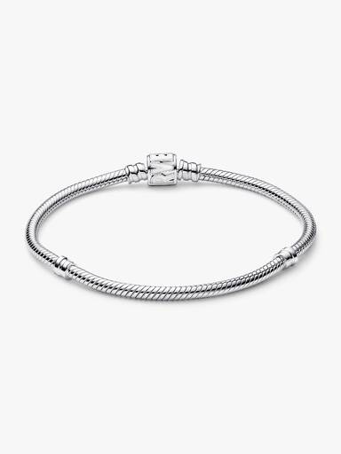 Pandora Moments Marvel Logo Clasp Snake Chain Bracelet