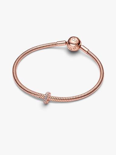 Clear Sparkle Spacer Charm
