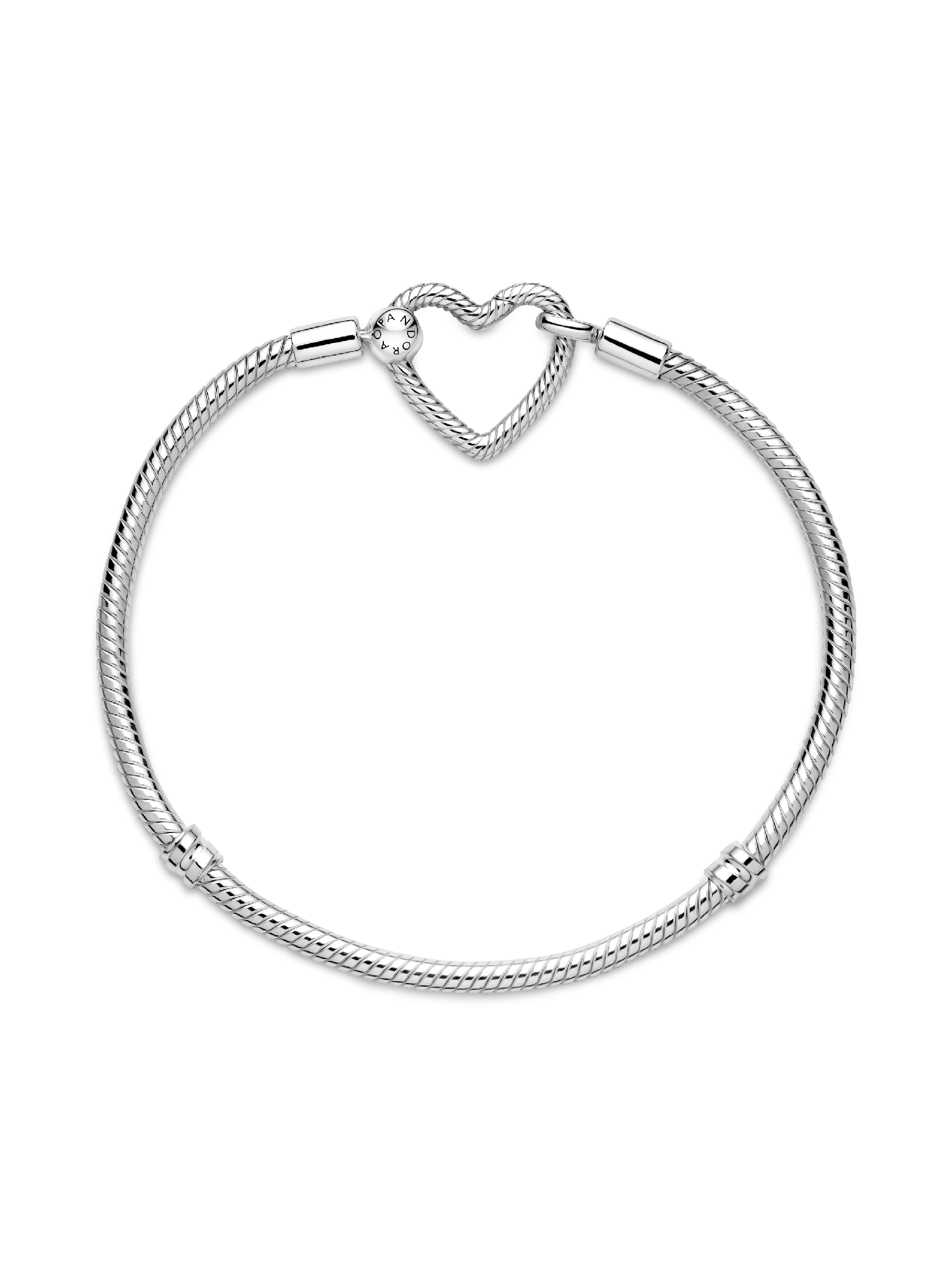 Heart Closure Snake Chain Bracelet | スターリングシルバー | パンドラ'
