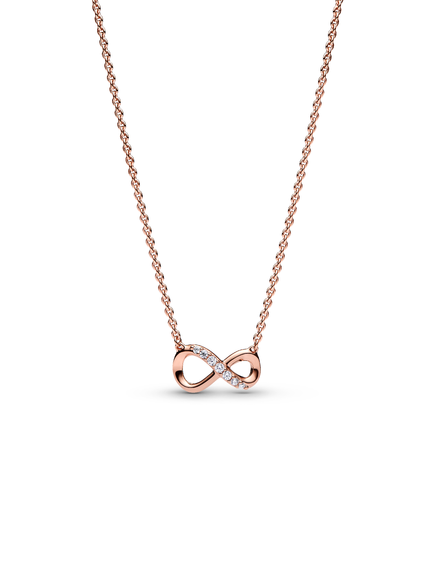 Sparkling Infinity Collier Necklace | ローズゴールドプレーティング
