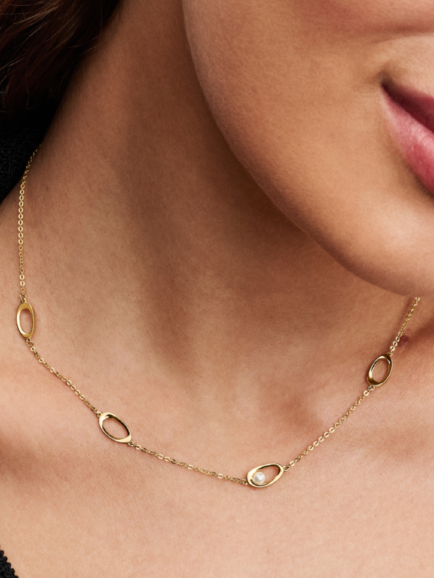 Organically Shaped Oval & Treated Freshwater Cultured Pearl