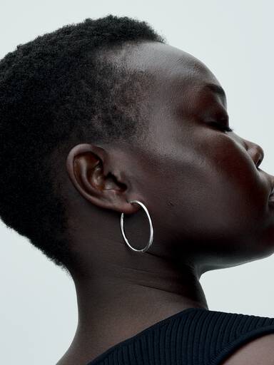 40 mm Charm Hoop Earrings
