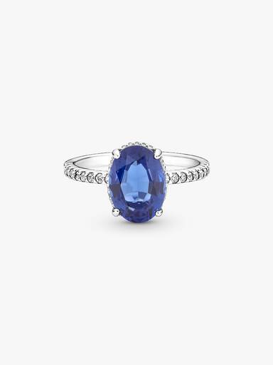 Sparkling Statement Halo Ring
