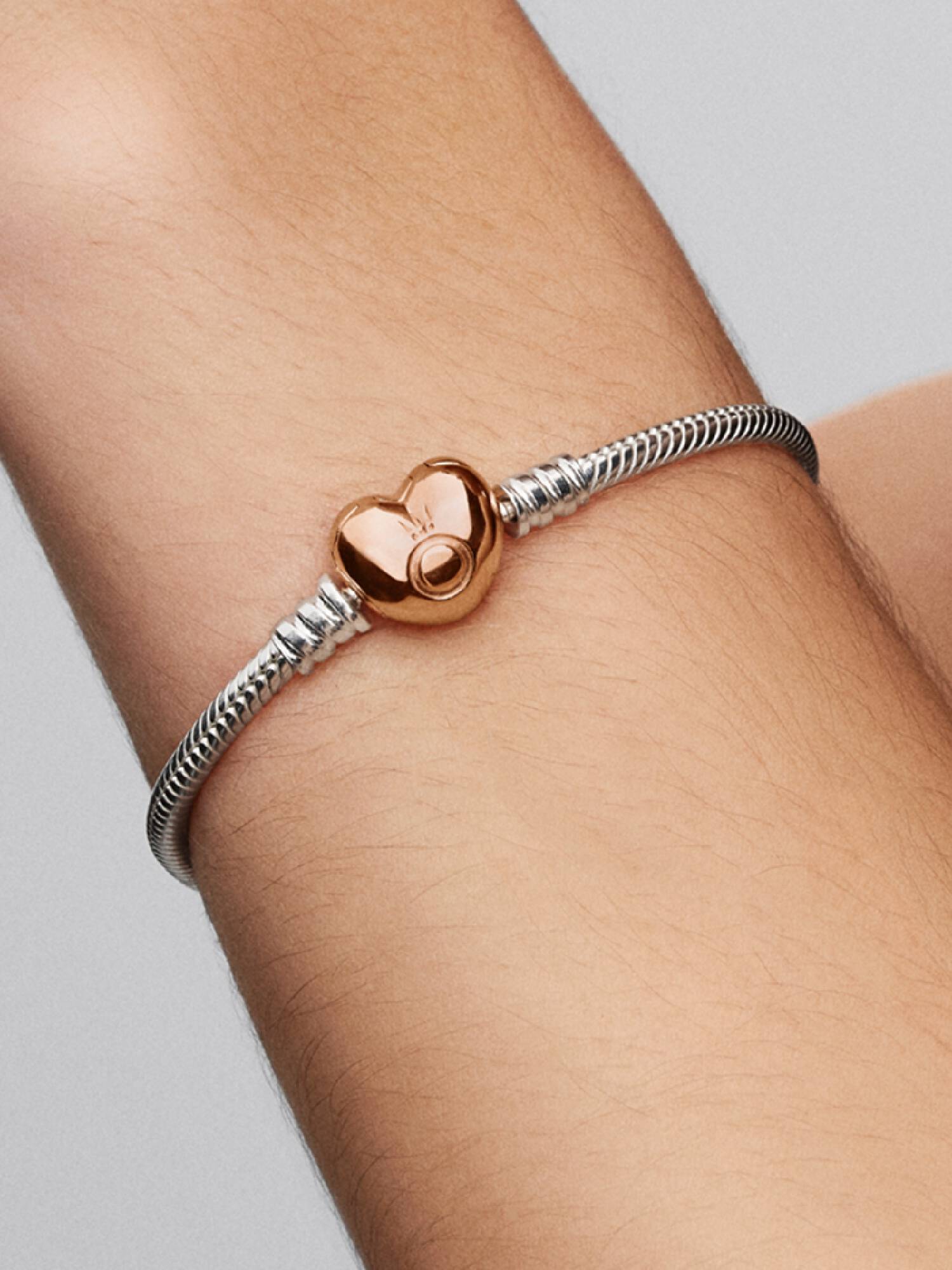 Heart & Snake Chain Bracelet