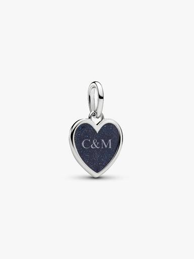 Engravable Red Heart Dangle Charm