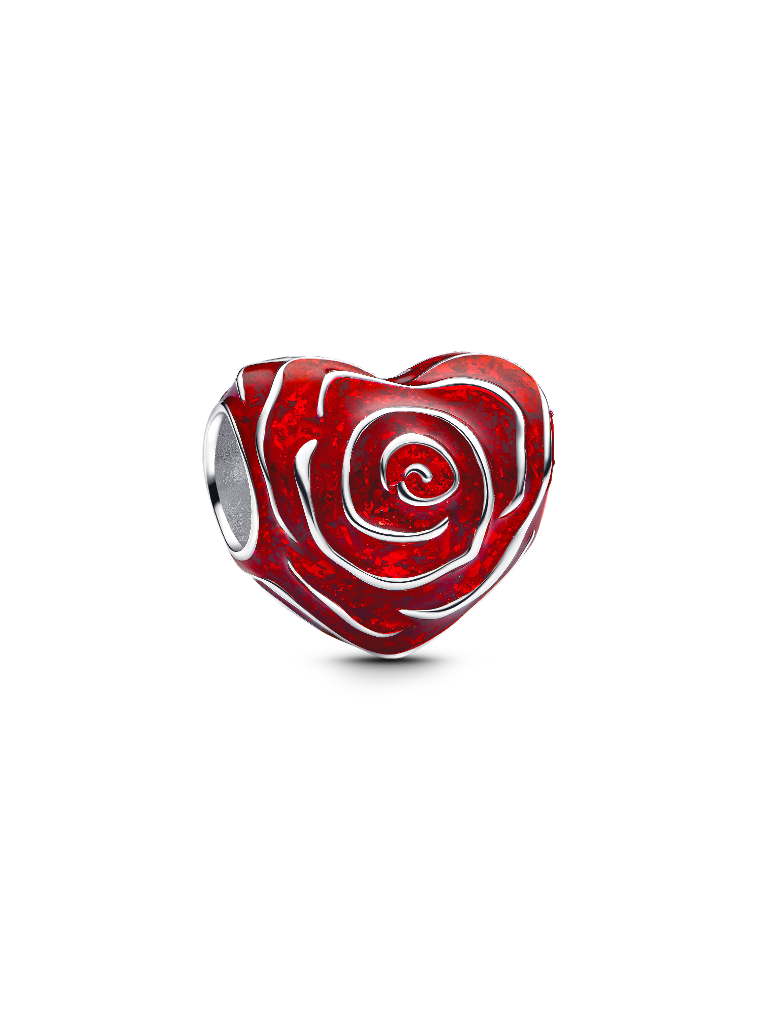 Rose Heart Charm | スターリングシルバー | パンドラ