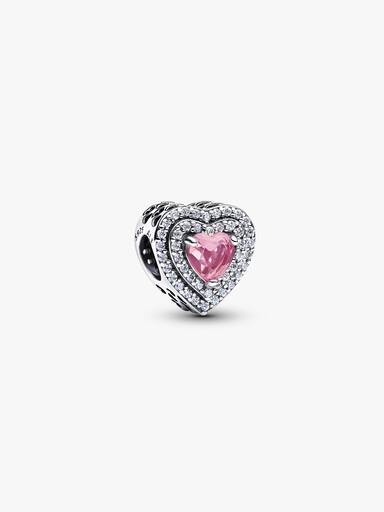 Sparkling Levelled Hearts Charm