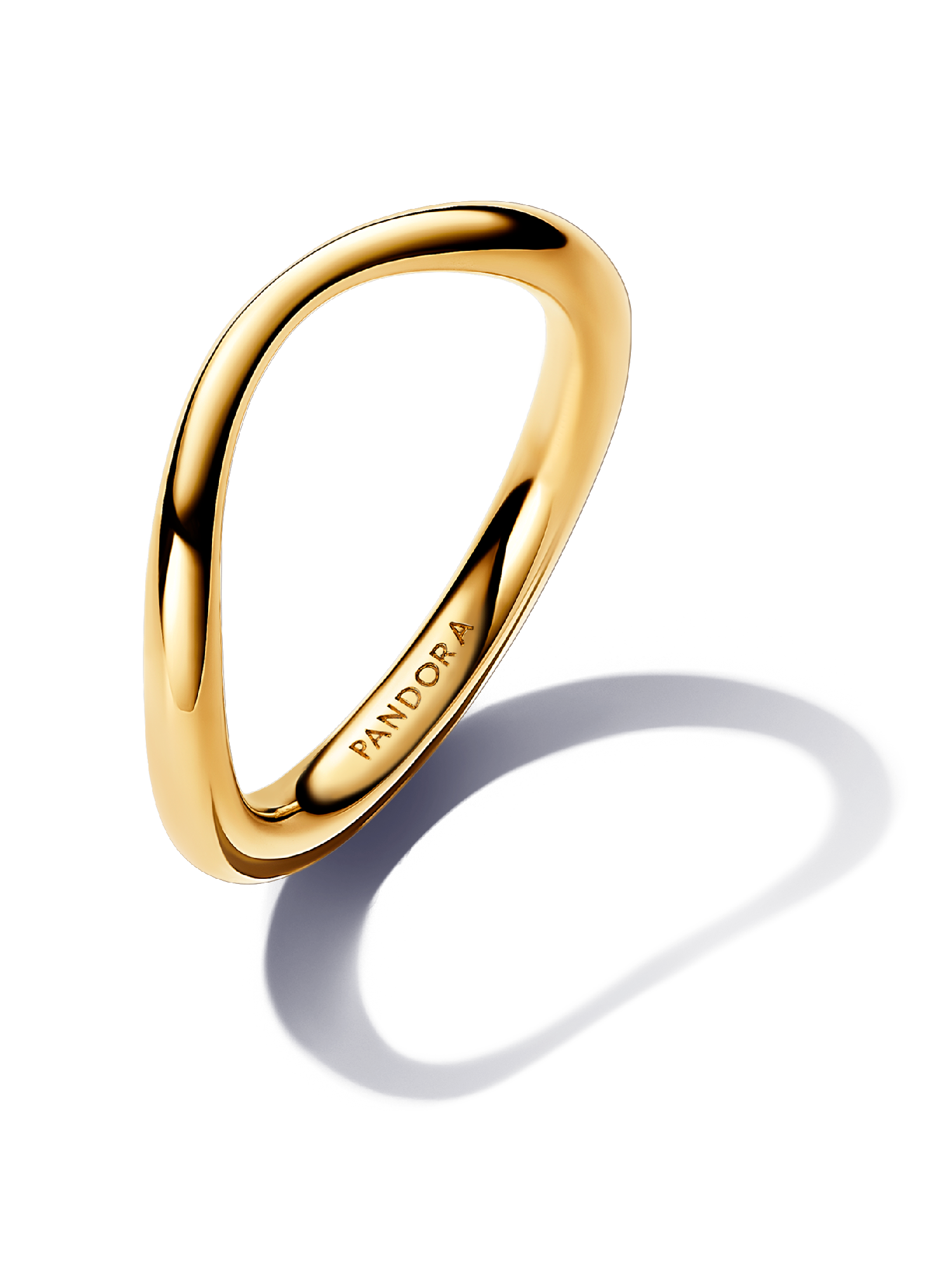 Organically Shaped Band Ring | ゴールドプレーティング | パンドラ'
