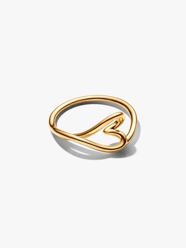 Organically Shaped Heart Small Ring