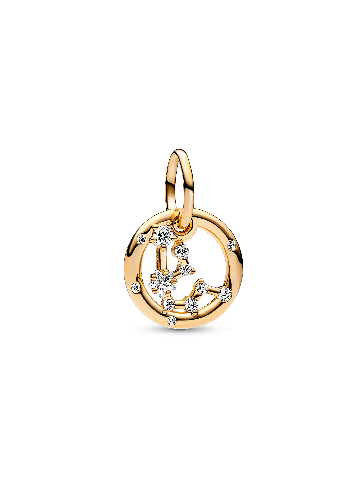 Aquarius Zodiac Dangle Charm | ゴールドプレーティング | パンドラ'